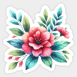 Retro Floral Sticker